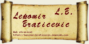Lepomir Bratičević vizit kartica